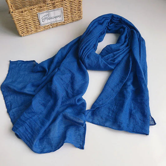 Solid Color Hijab & Turban Scarf Set