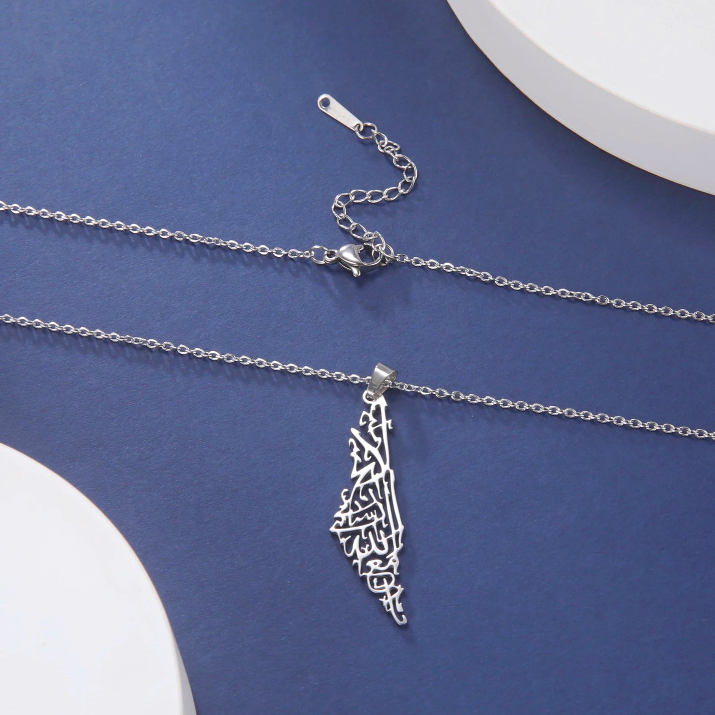 Palestine Map Necklace