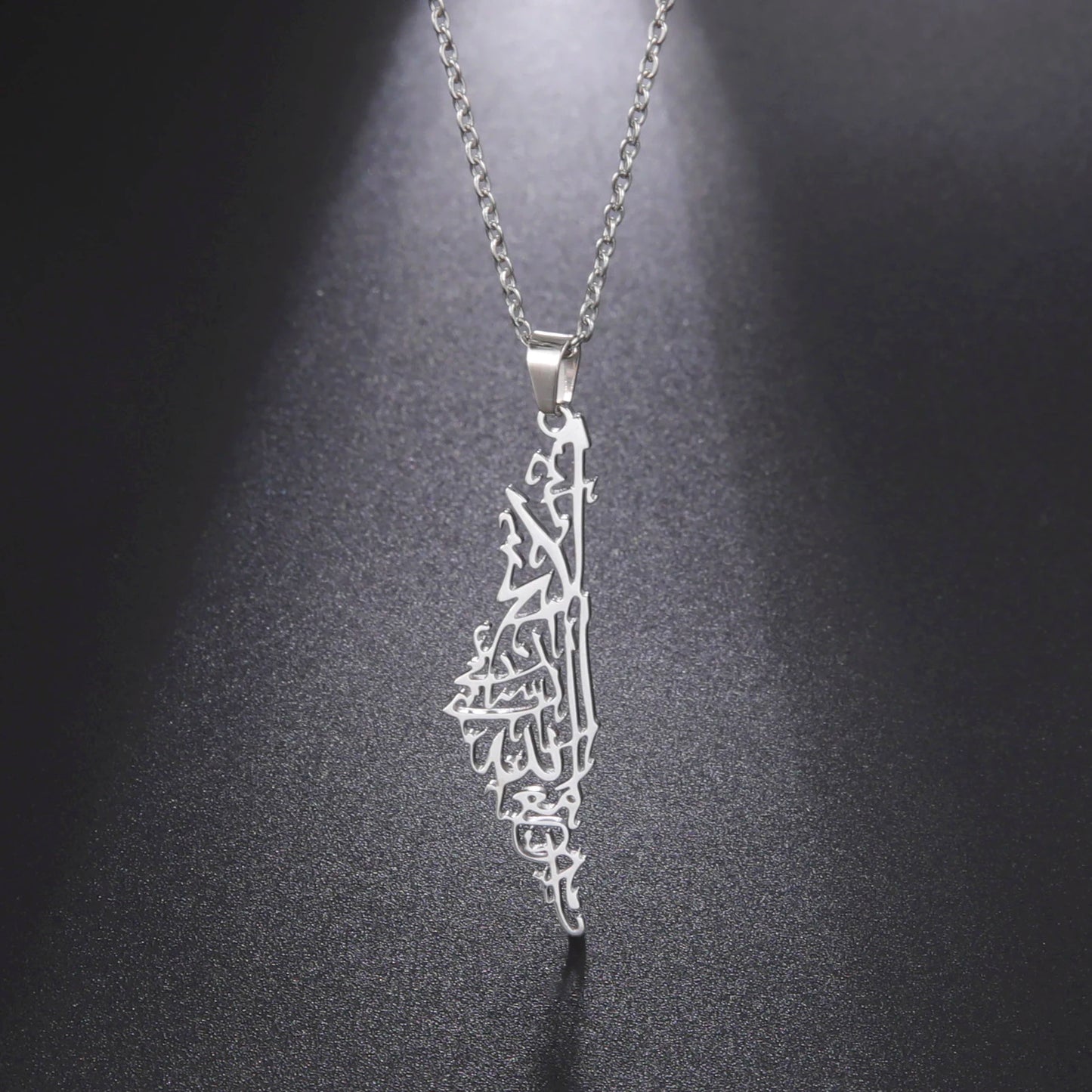 Palestine Map Necklace