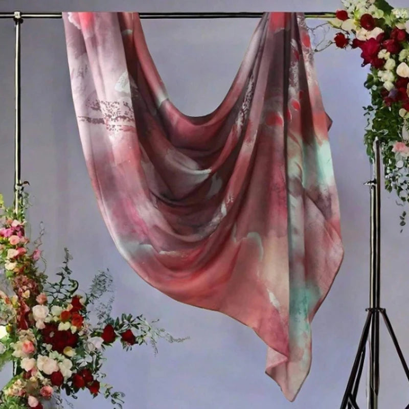 Watercolor Print Hijab
