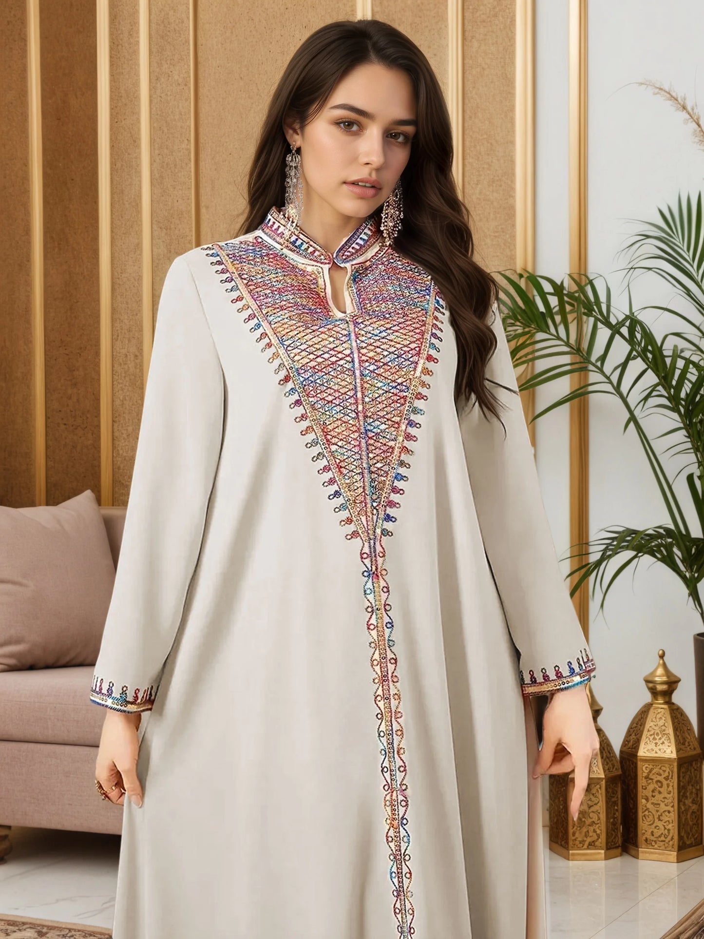 Embroidered Abaya