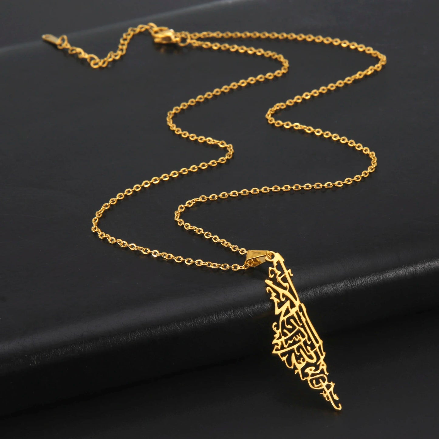 Palestine Map Necklace
