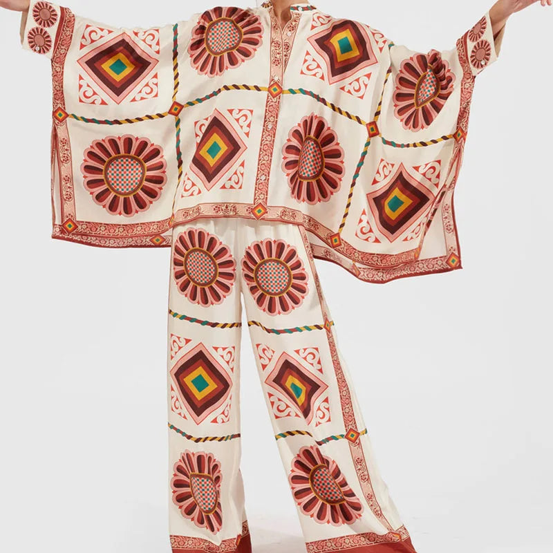 Pattern Print 2 Piece Co-ord set