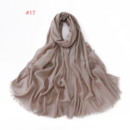 Shimmery Silk Hijab