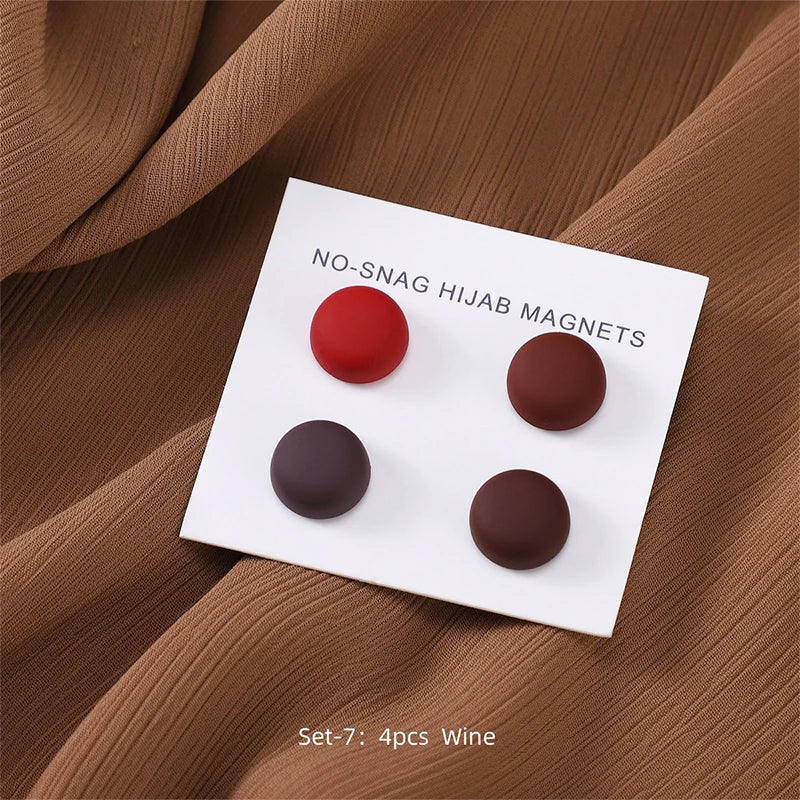 4Pcs/set Hijab Magnet Pins