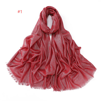 Shimmery Silk Hijab
