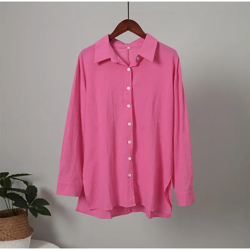 Modest Cotton-Linen Two-Piece Set