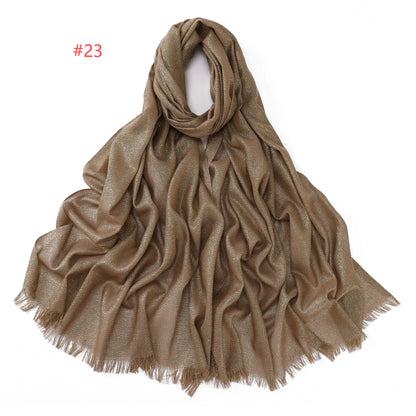 Shimmery Silk Hijab
