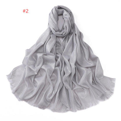 Shimmery Silk Hijab
